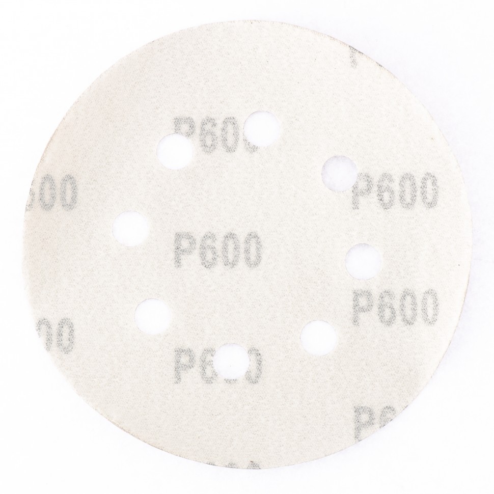 Круг абразивный на ворсовой подложке под "липучку", перфорированный, P 280, 125 мм, 5 шт Matrix (73812)