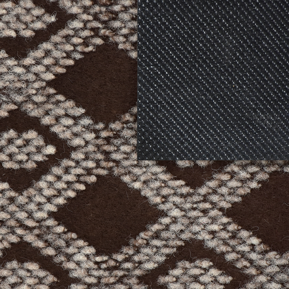 Коврик влаговпитывающий "hall" 40*60 см коричневый (1/15) "vortex" 22397