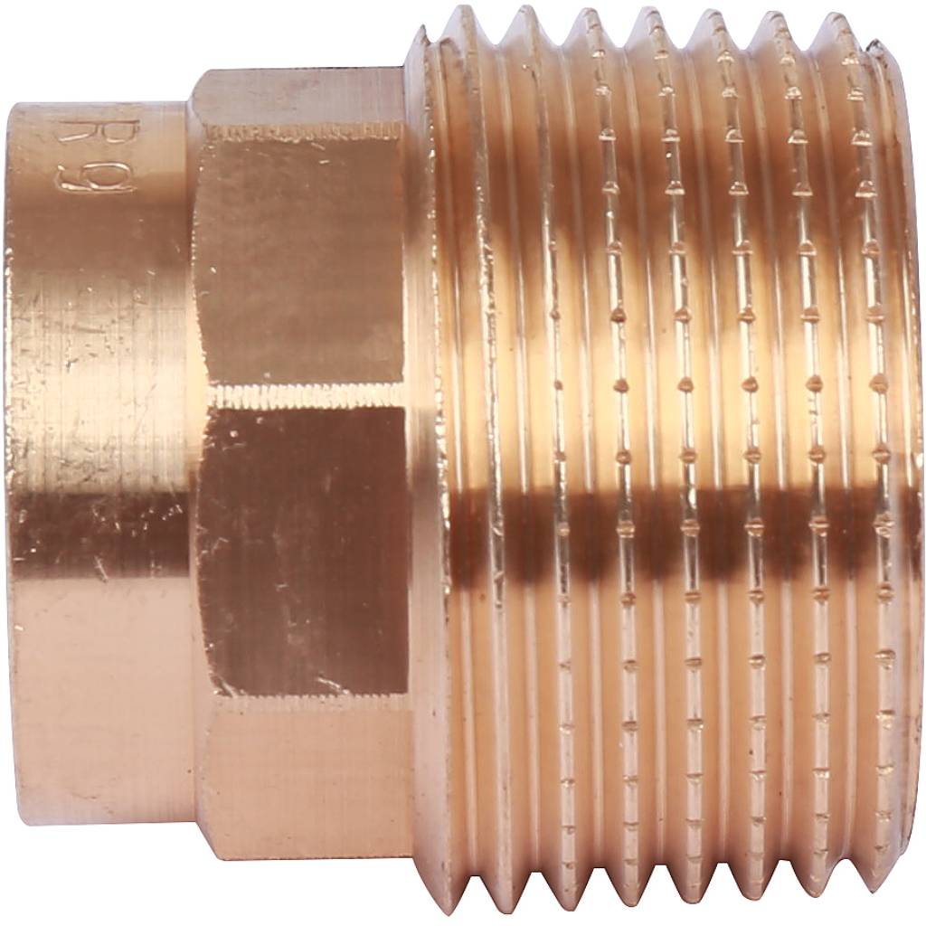 Муфта 18х3/4" переходная (НР) под пайку с наружной резьбой SANHA бронзовая 142431834