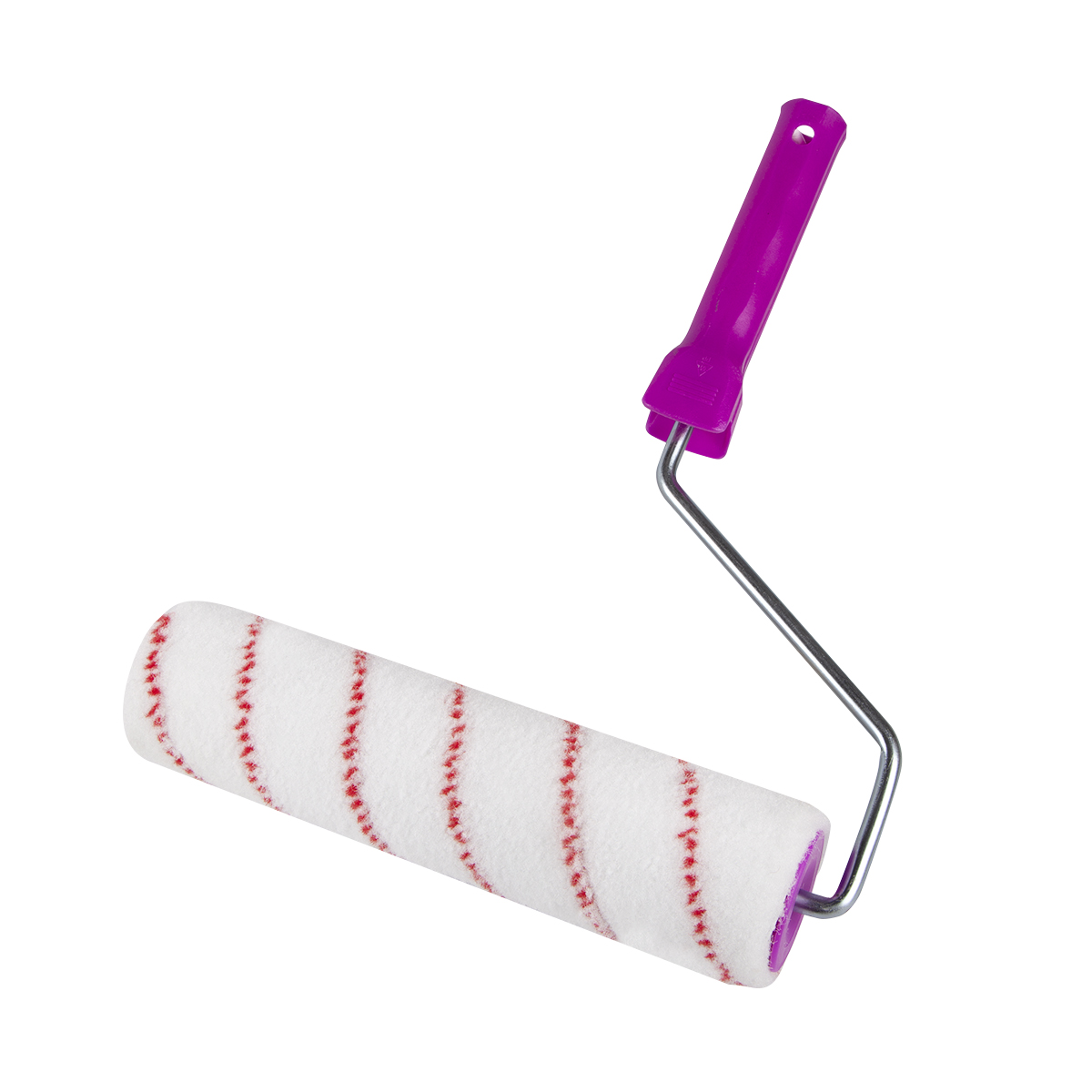 Валик полиамид  d48/250 мм (ворс 9 мм) бюгель 8 мм (в сборе) (1/36)  "krafor" 012-0250