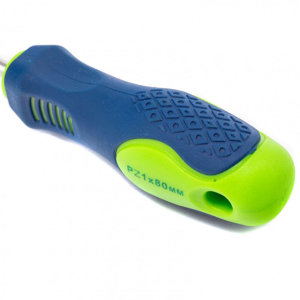 Отвертка, PZ1 х 80 мм, CrV, двухкомпонентная рукоятка Сибртех (11877)