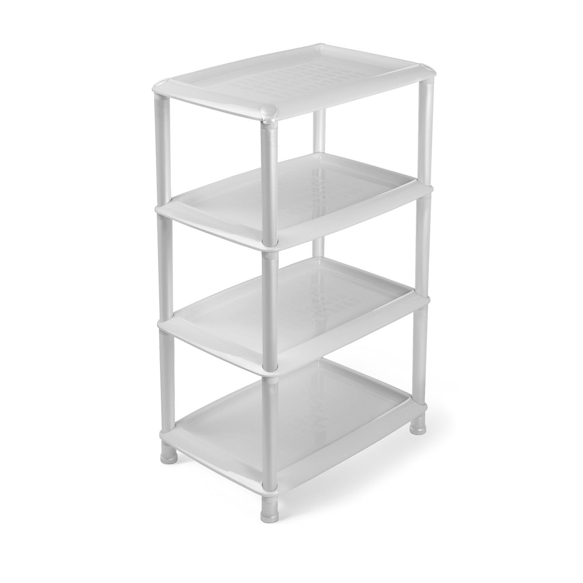 Этажерка "джета" 4 полки (светло-серая) (1/4) "мартика" с742сер