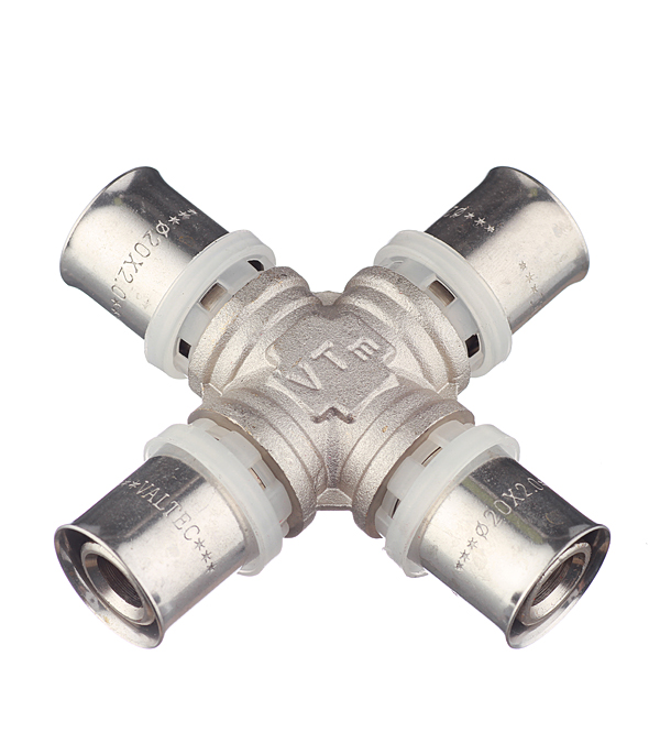 Крестовина 20 х 20 х 20 х 20 мм пресс для МП труб VALTEC (VTm.241.N.202020)