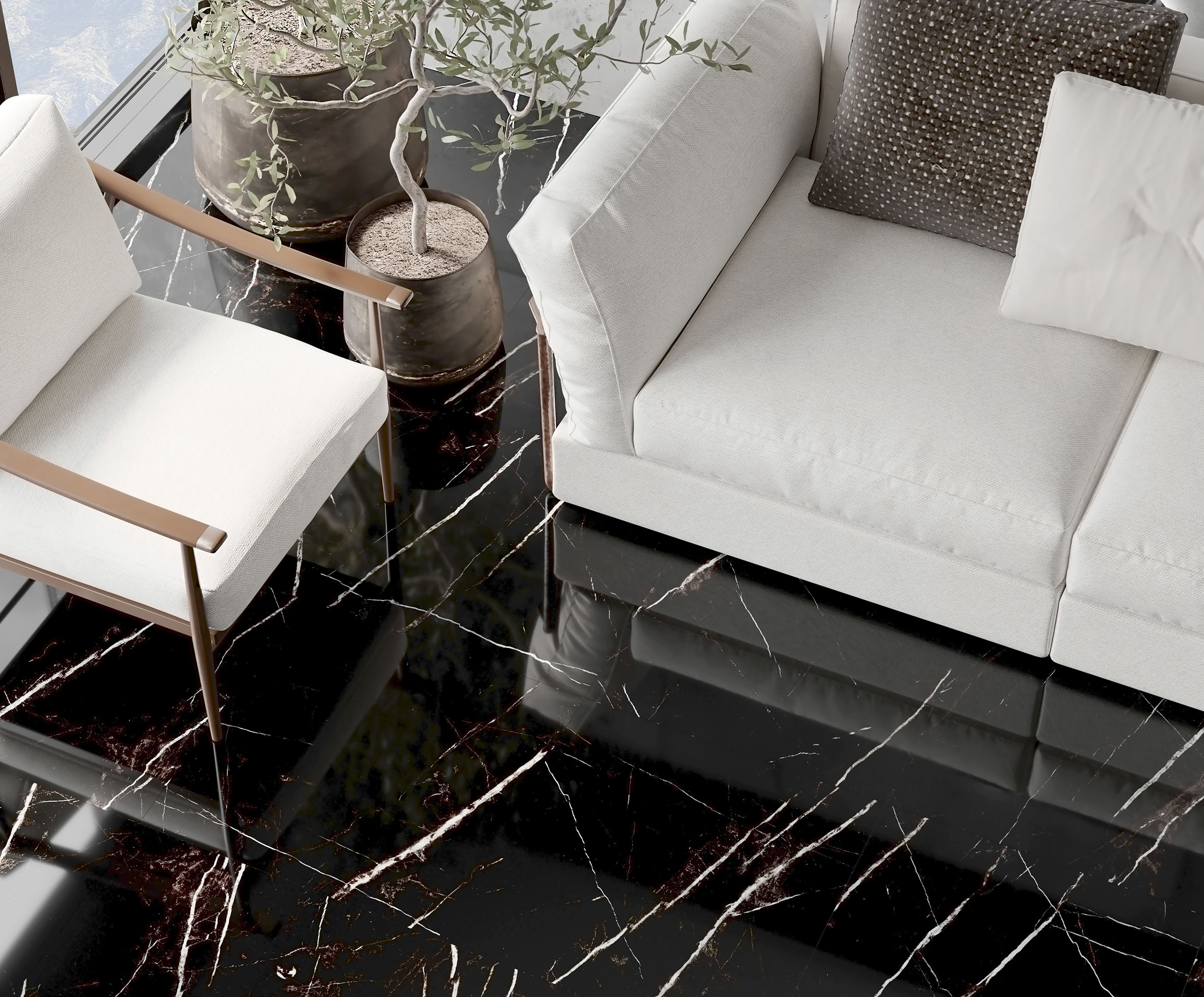 Black marquna керамогранит полированный 60x60