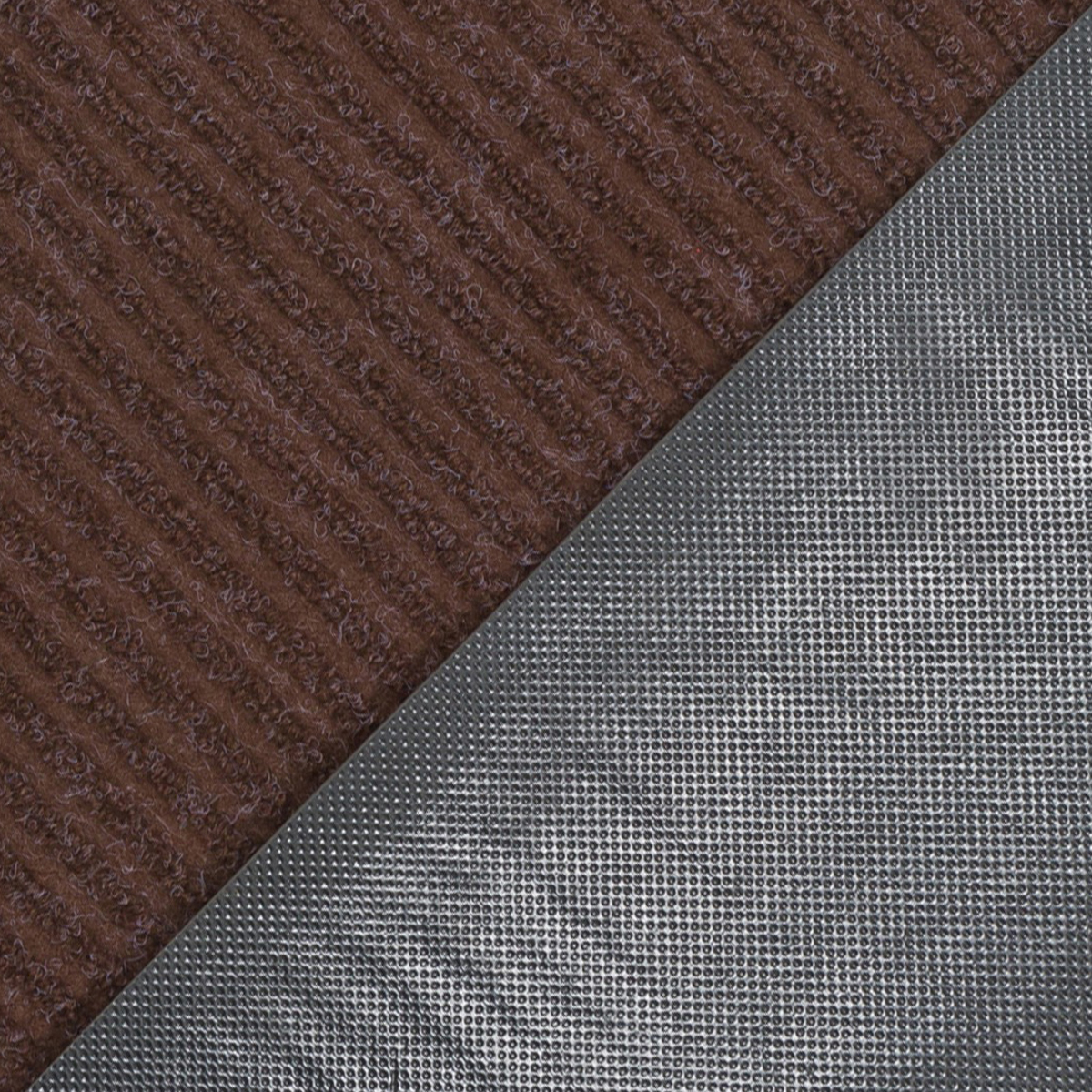 Коврик влаговпитывающий "ребристый"  80*120 см (коричневый) (1/5) "sunstep" 35-062