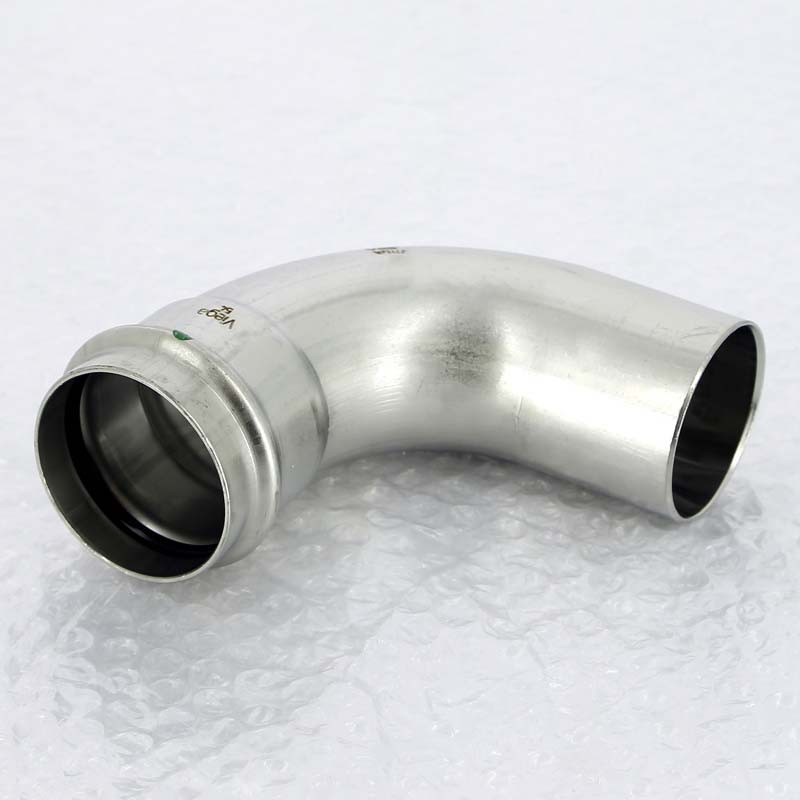 Угол-вставка пресс 54 нержавеющая сталь Sanpress Inox VIEGA