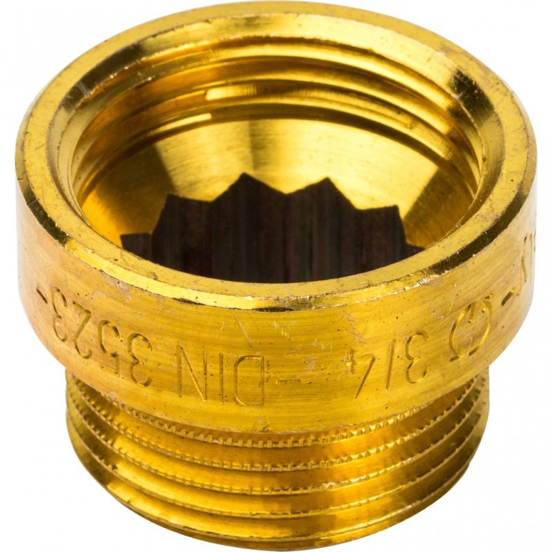 Удлинитель резьбовой ВН 3/4" x 10 мм латунь STOUT