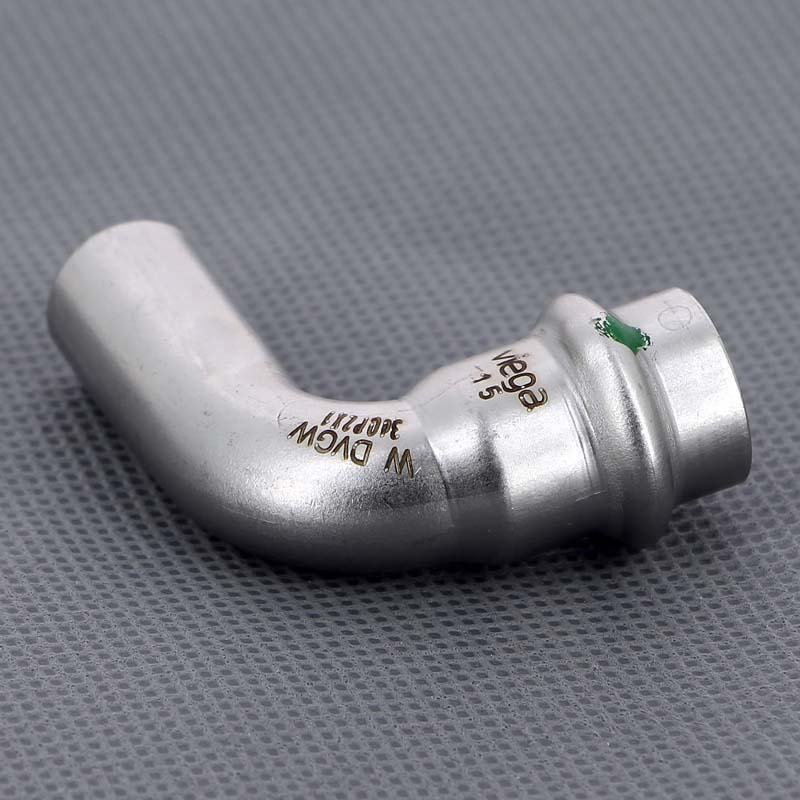 Угол-вставка пресс 15 нержавеющая сталь Sanpress Inox VIEGA