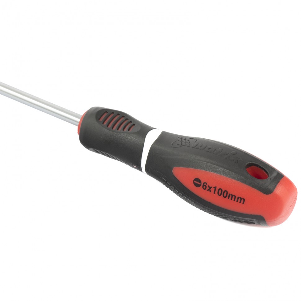 Отвертка "Era", SL6 х 100 мм, CrV, трехкомпонентная рукоятка Matrix (12082)