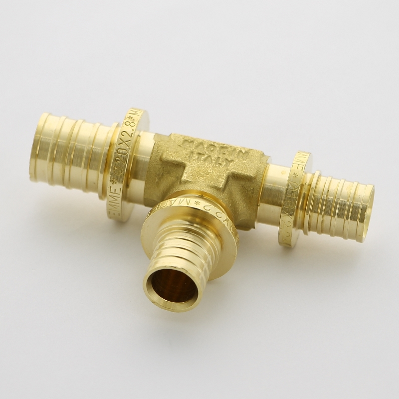 Тройник переходной 20 x 16 x 16 аксиальный для труб PE-X UNI-FITT