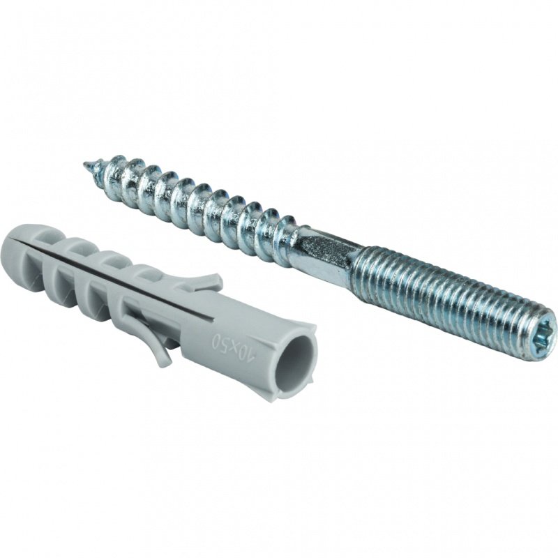 Сантехническая шпилька М8х100мм с дюбелем М 10х50 STOUT