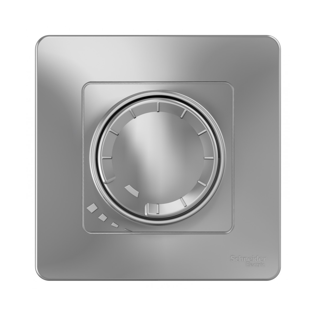 Диммер "blanca" 400 вт, алюминий (1/8/16) "schneider"