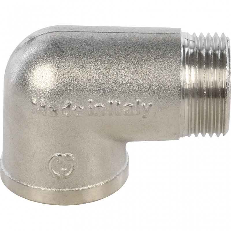 Угол резьбовой ВН 3/4" никель STOUT