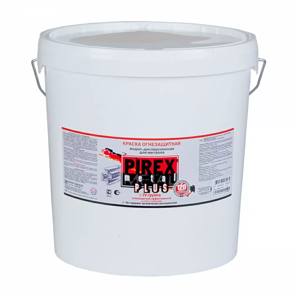 Pirex Metal Plus краска огнезащитная по металлу, белый (25кг)