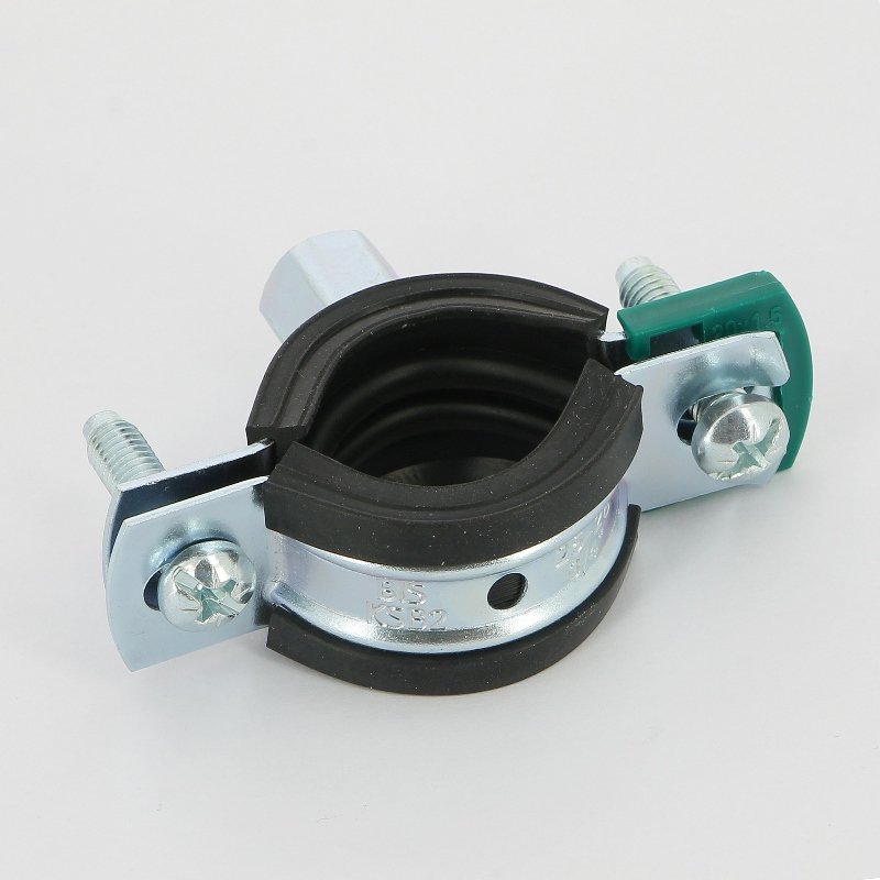 Хомут для труб Walraven KSB2 М8/М10 3/4" ( ⌀ 25-28 мм) шумопоглощающий, EPDM, быстрый замок