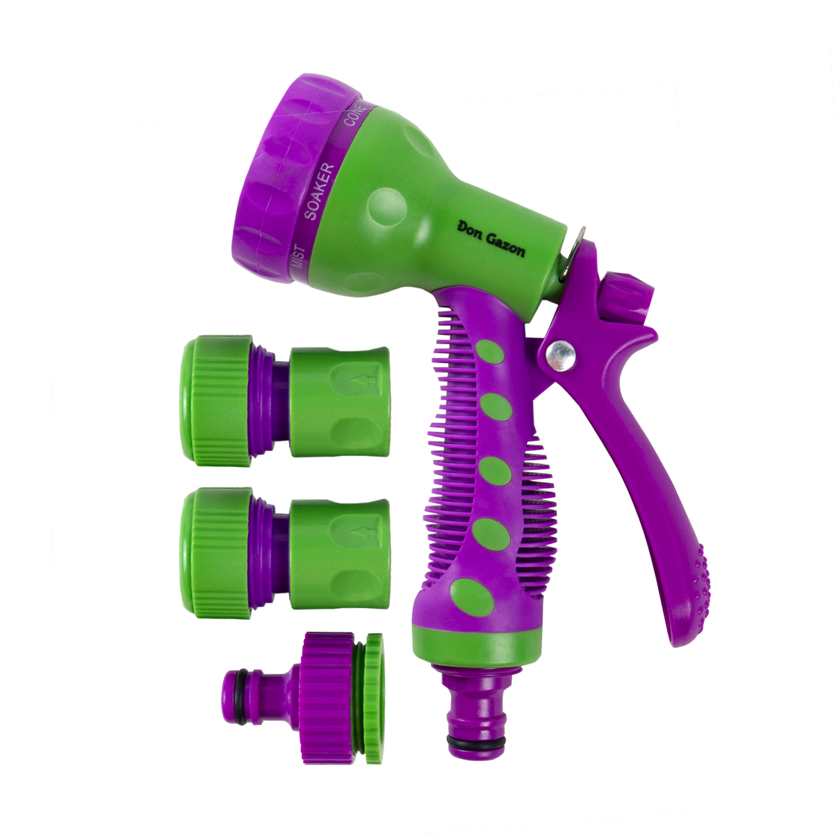 Набор фитингов для шлангов 3/4" 4 предм., пистолет 8 предм. (1/12/48) "don gazon" 096-5817