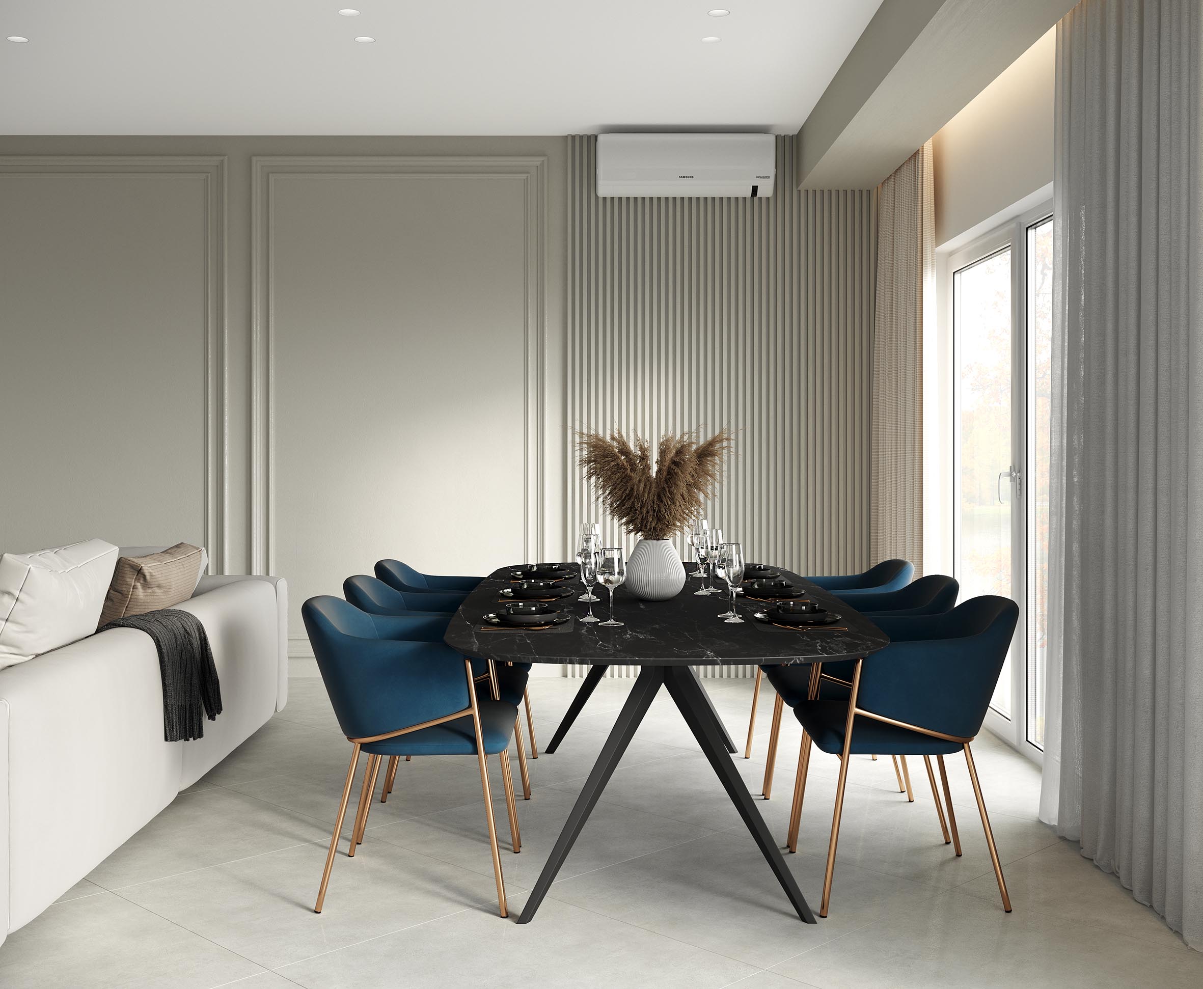 Prism grey керамогранит лаппатированный 80x80