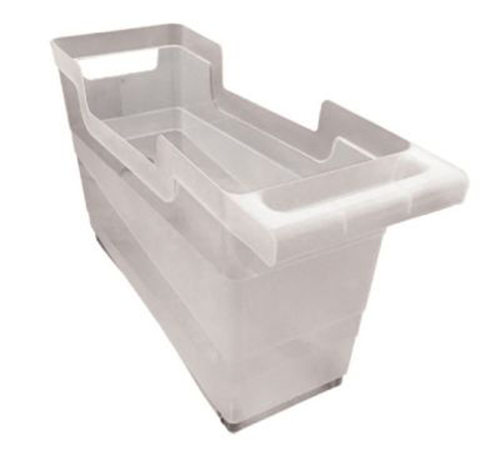 Контейнер хозяйств. 12,5 л на колесах (прозрачн.) (1/20) "пластик репаблик" bq3744пр