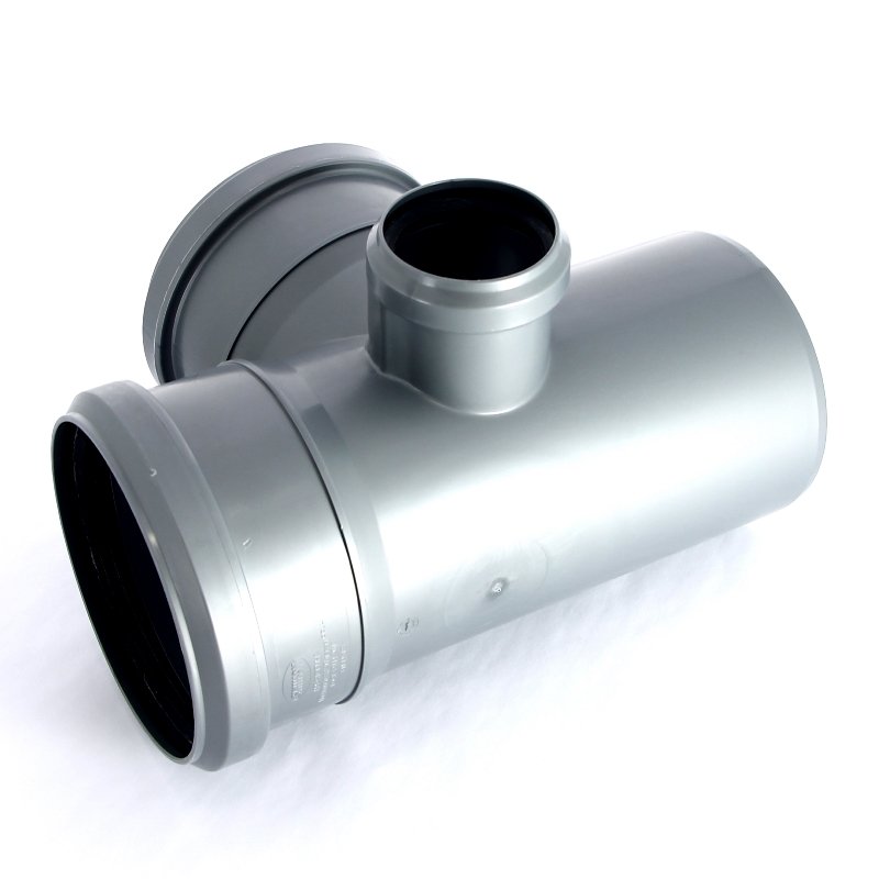 Крестовина 87° двухплоскостная 110 х 110 х 50 мм шумоизол. левая для вн.канализации SINIKON Стандар