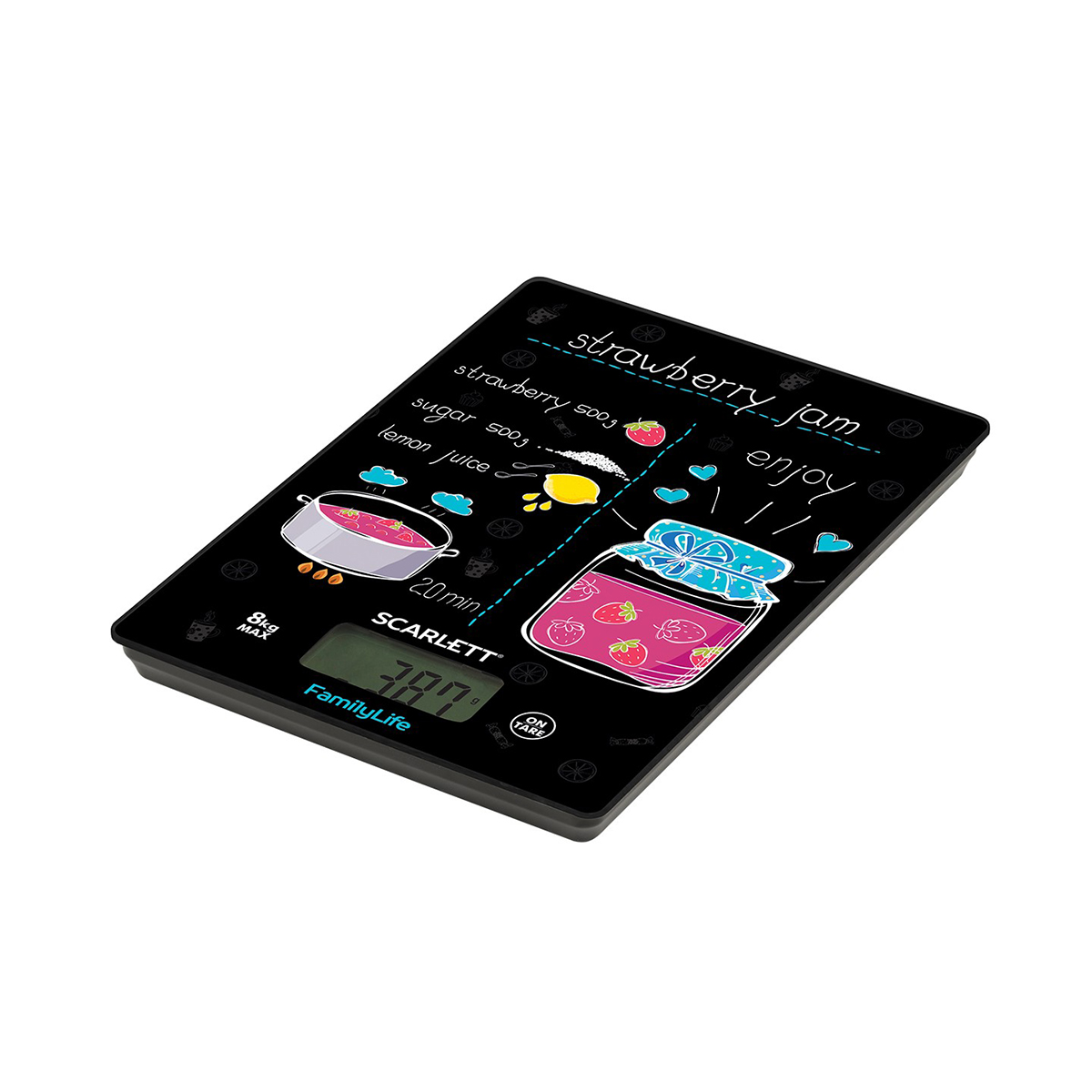 Весы кухонные электронные sc-ks57p90 (1/12) "scarlett"