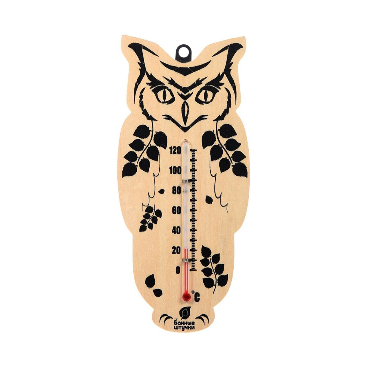 Термометр для бани и сауны Банные штучки Сова, 16,6 х 7,5 х 1 см