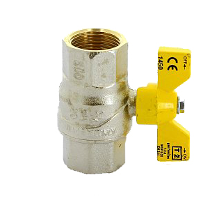 Кран шаровый FIV для газа 1'' ВВ FUTURGAS бабочка