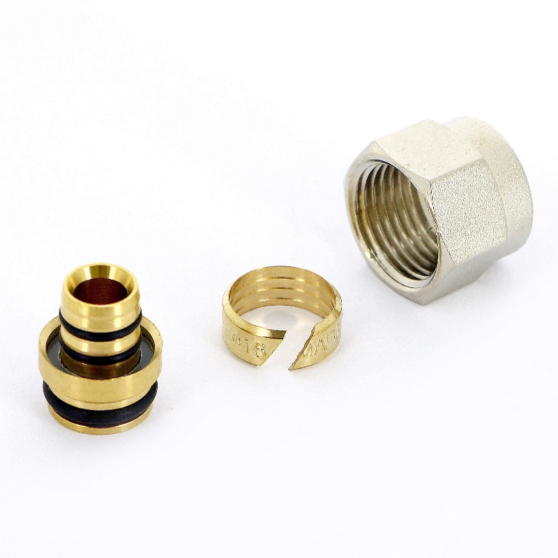 Соединитель обжим-В 16 (2.0) х 1/2" конус для коллекторов серии 40X и 42X UNI-FITT