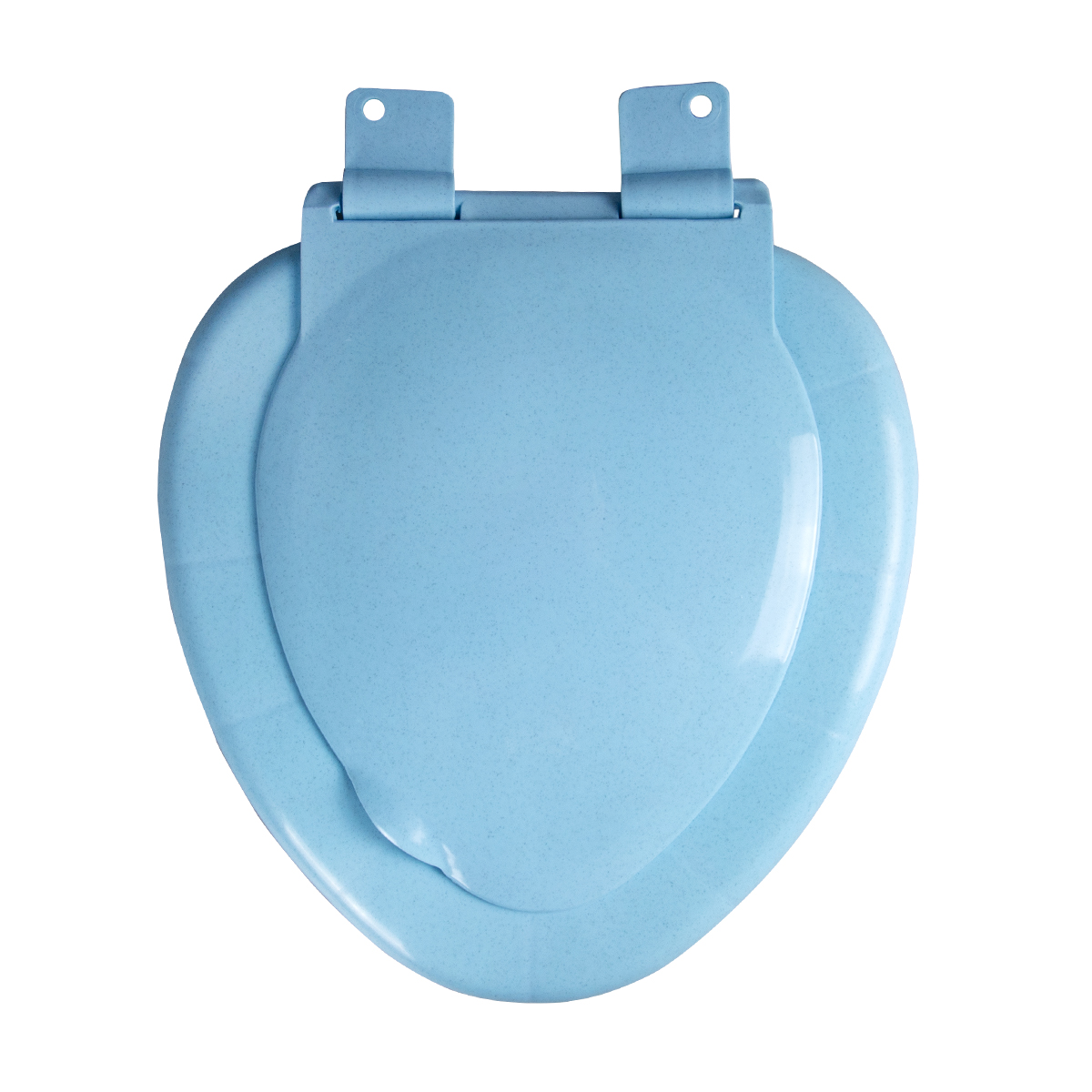 Сиденье для унитаза "эконом" голубой мрамор (1/15) "вирпласт"