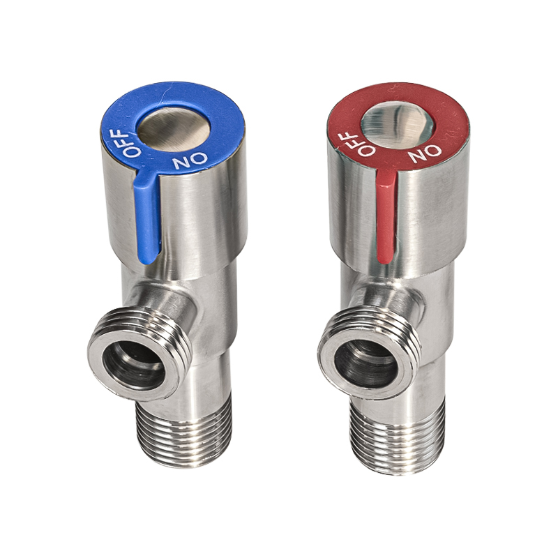 Комплект угловых кранов "rm" сталь 1/2" х 1/2", наружн/наружн, керамическая кран-букса (1/48)