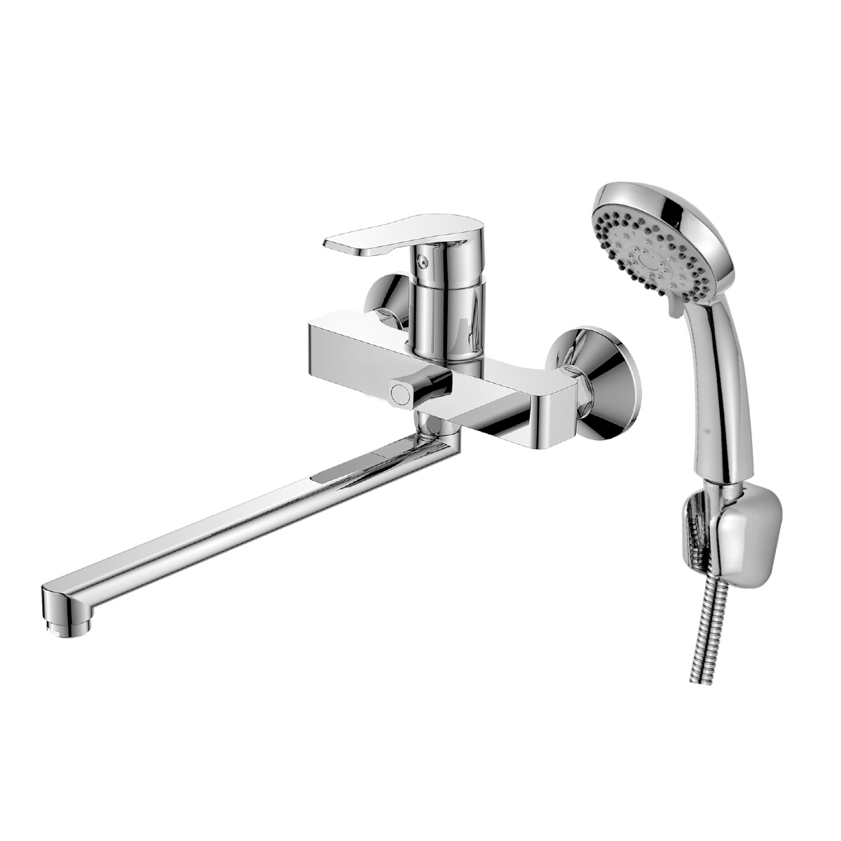 Смеситель для ванн dr23043 поворотн. излив 300 мм (1/12) "decoroom"