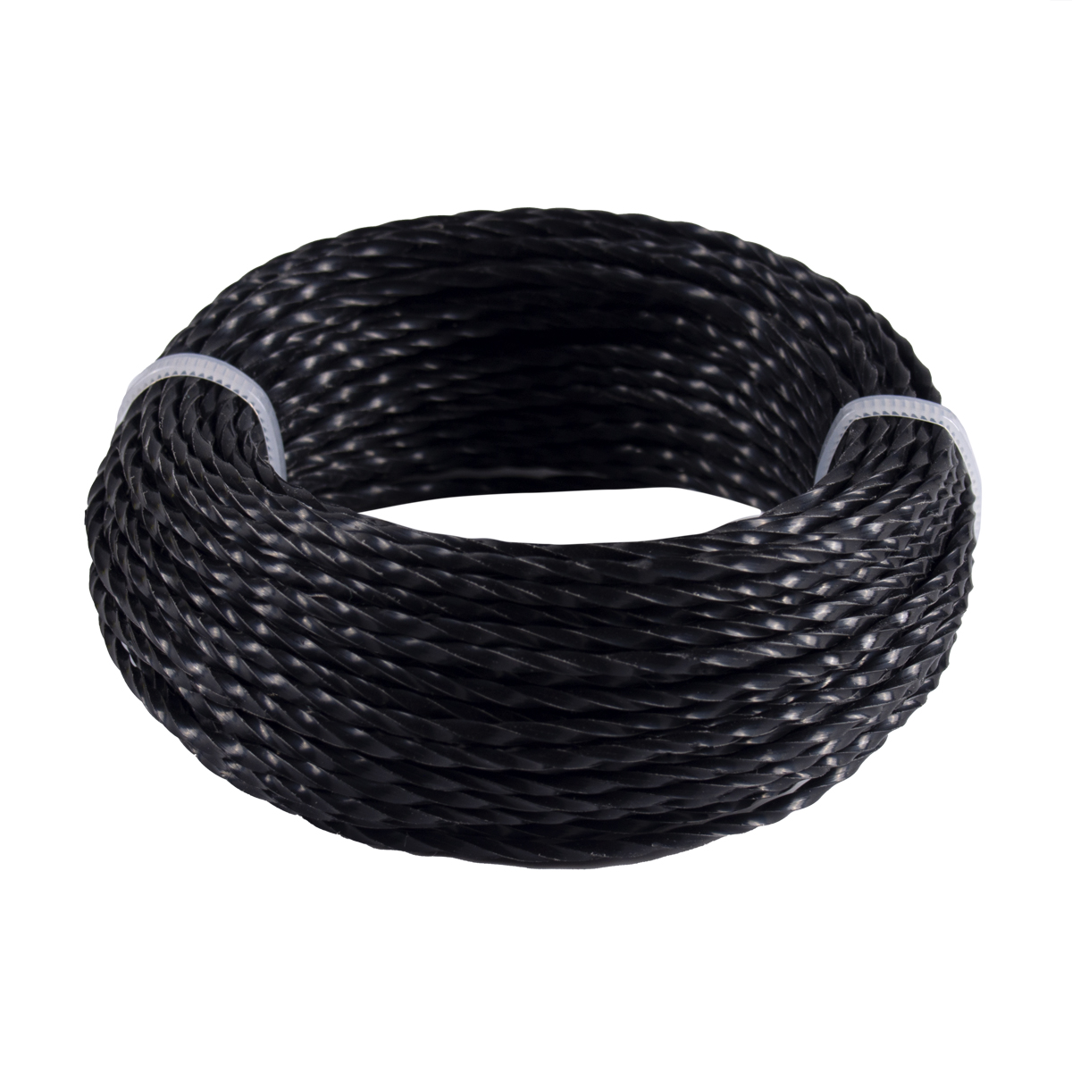 Леска для триммера 2,0 мм 15 м скрученный квадрат (1/120/240) "шабашка" 034-4044