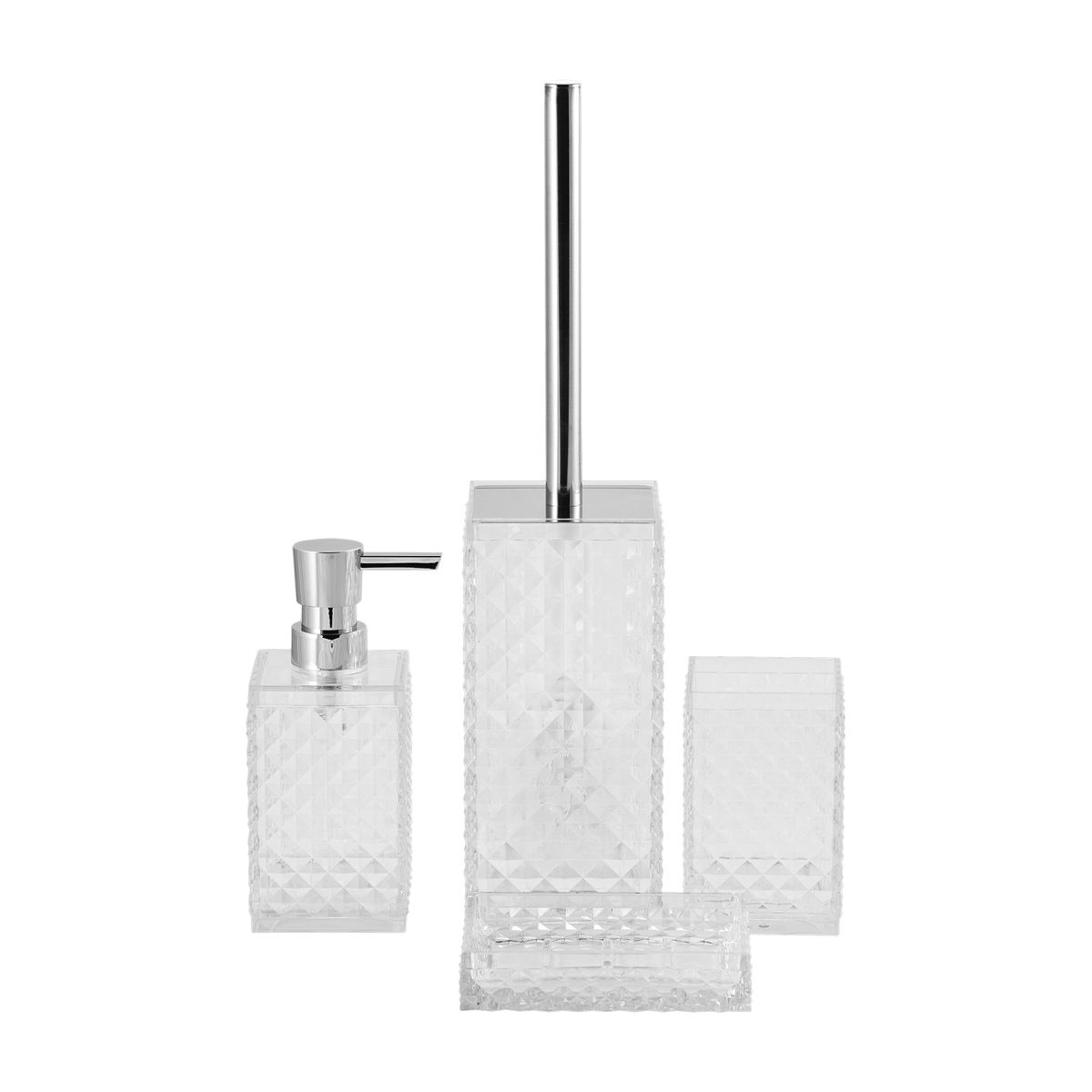 Дозатор для жидкого мыла "rapas" пласт. (прозрачный) (1/12) "swensa" swp-0660trp-a