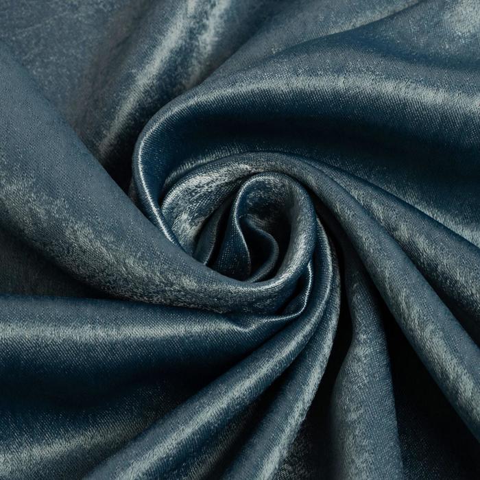 Штора "классика" 145*265 см на ленте, бирюзовый (1/18) "этель" 5800337