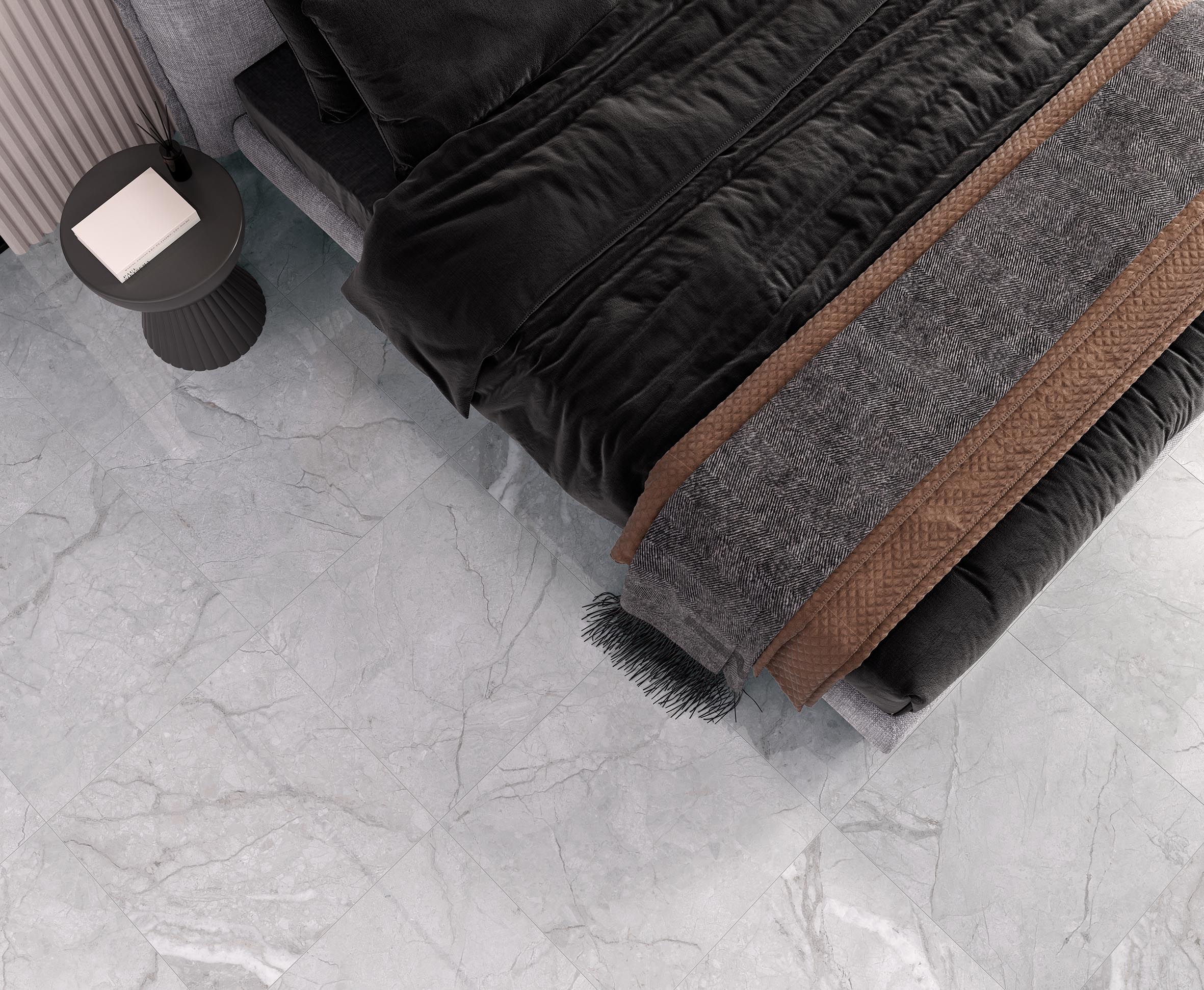 Antalya grey керамогранит полированный 60x120