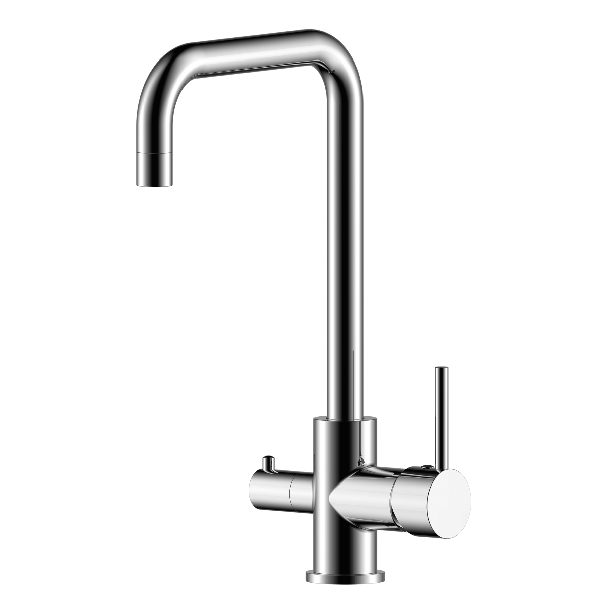 Смеситель для кухни  z35-29  высокий излив,, подключ. к фильтру питьев. воды (1/12) "rossinka"