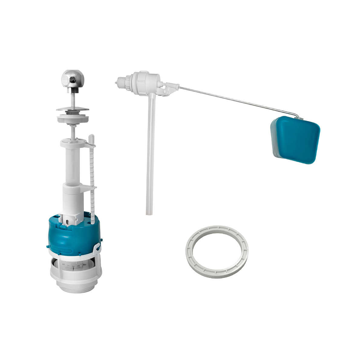 Арматура водосливная шток (хром) боковой подвод (коромысло) (1/25) "инкоэр" и - сба-бм-а-в р