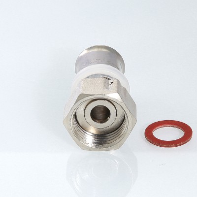 Муфта с накидной гайкой под пресс 16 (2,0) мм х 1/2” для МП труб VALTEC (VTm.222.N.001604)