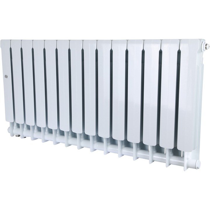 Радиатор STOUT Space 500 мм 14 секций, биметал. (нижнее правое подключение) на 25,9 кв.м.