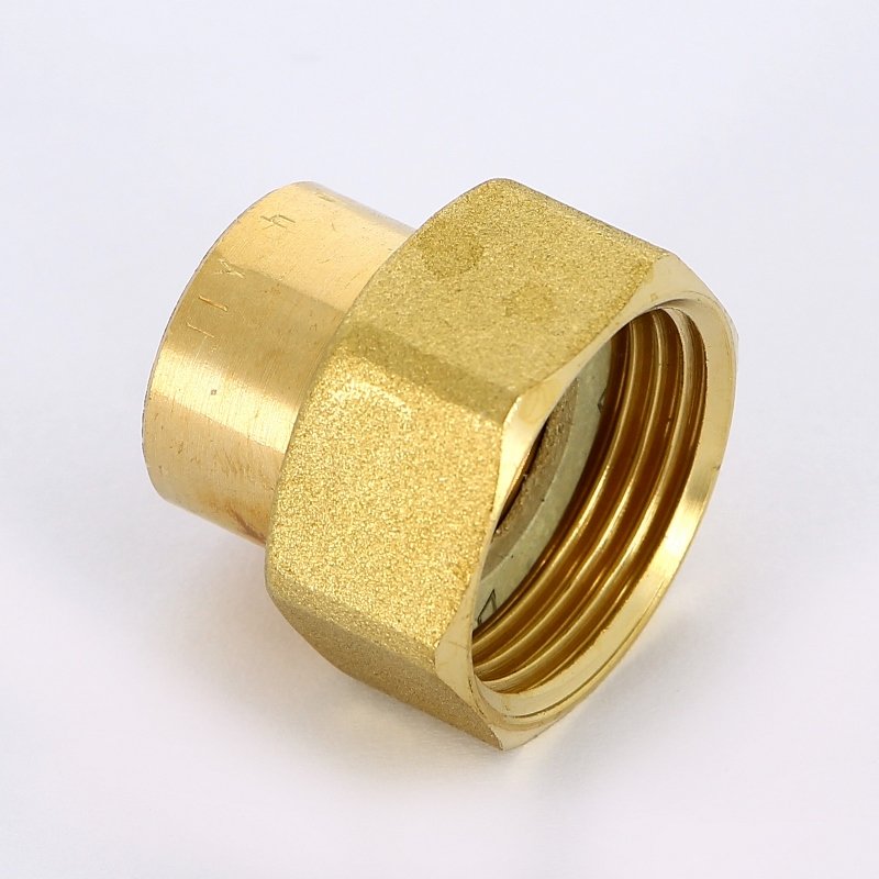 Муфта 18 x 3/4" с накидной гайкой ВР плоская прокладка VIEGA пайка