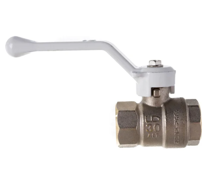 Кран шаровый LD Pride ВВ 1/2" Pride, полный проход, белая ручка