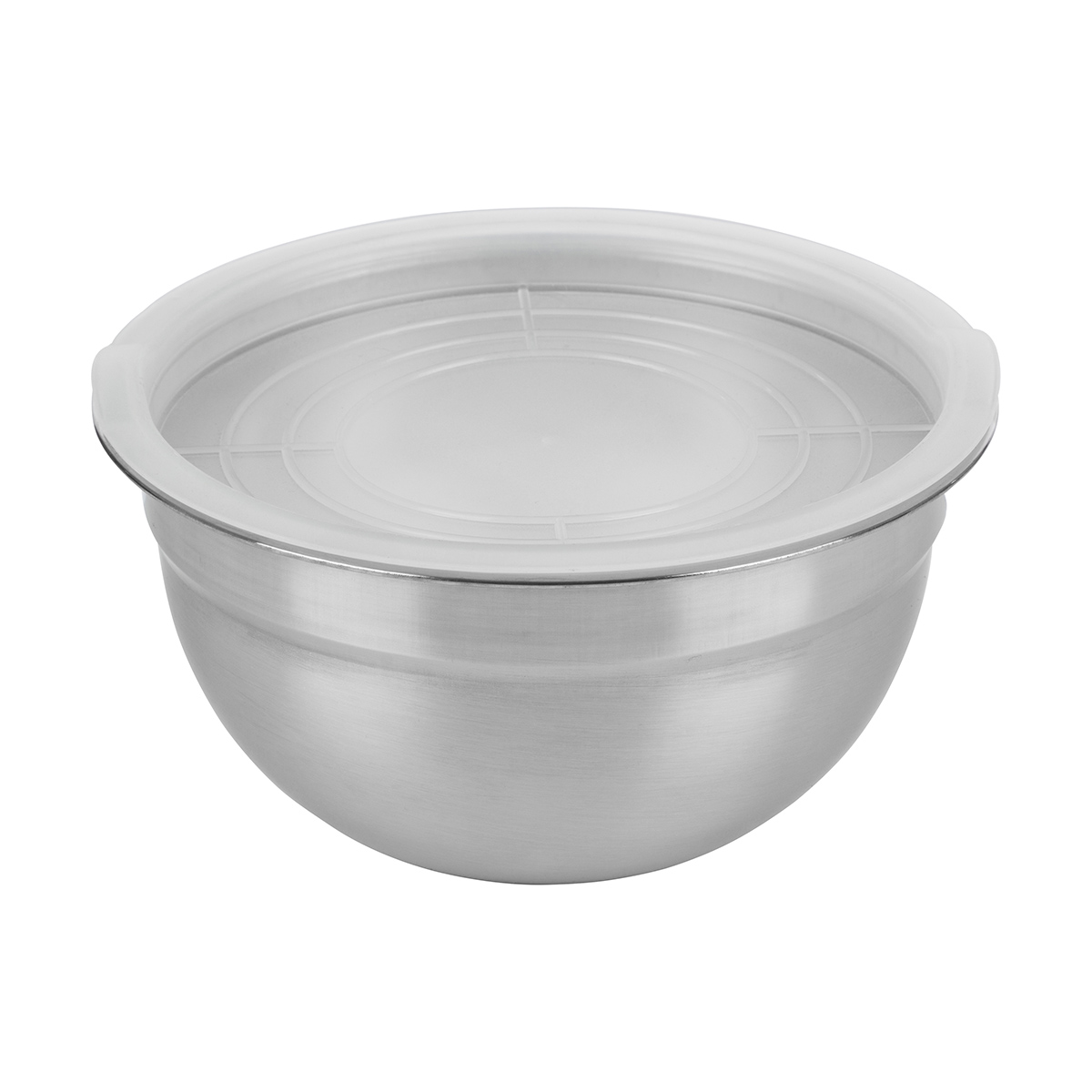 Миска нержав. "amarena" 1,5 л, пласт. крышка, смешанная полировка (1/40) "mallony"