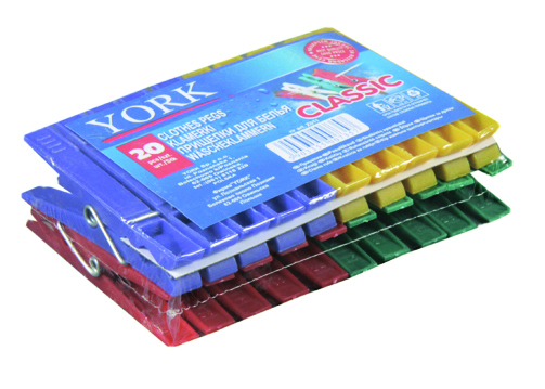 Прищепки классик набор 20 шт (1/30) "york"