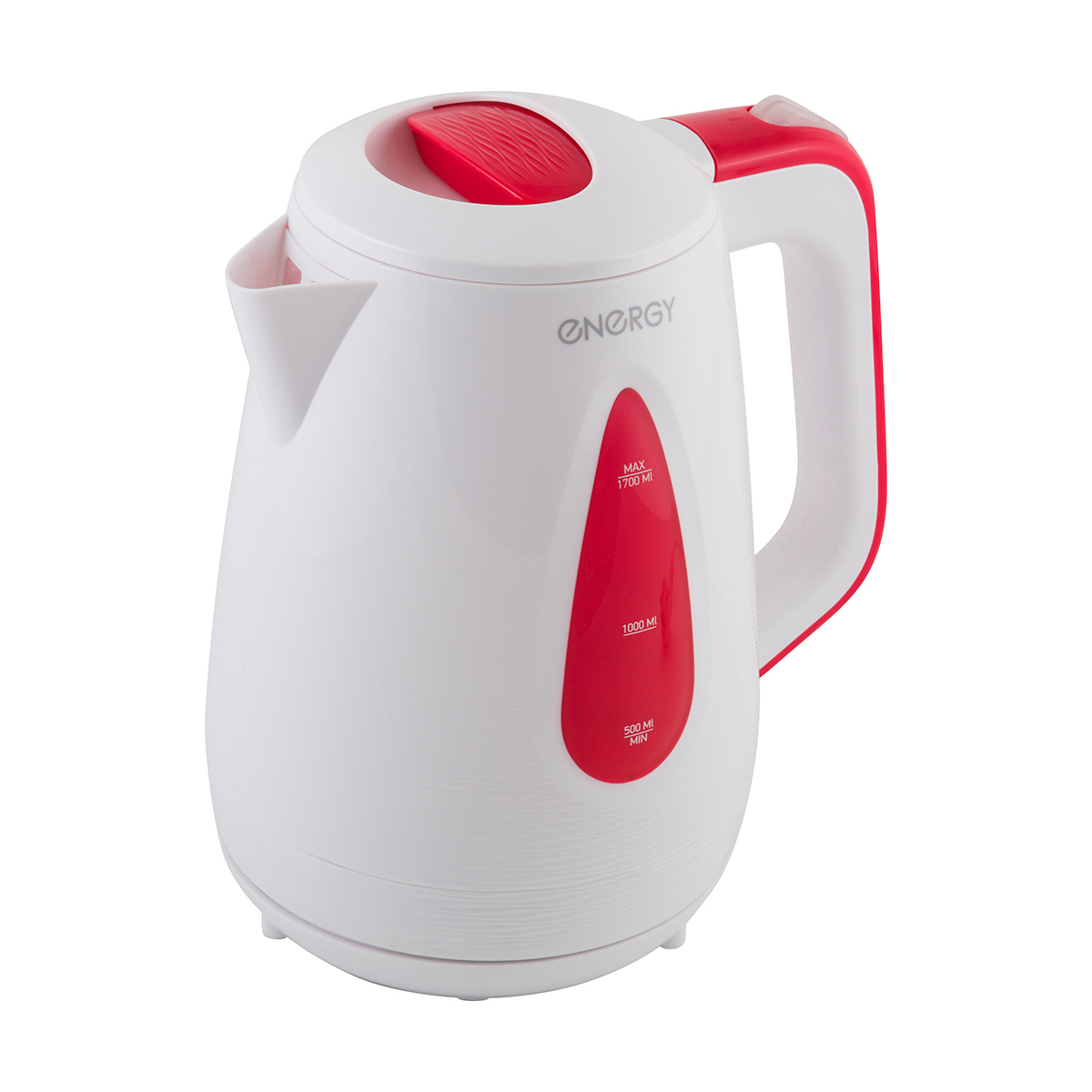Чайник электр. "energy" e-214 1,7 л (1/12) пластик (белый/бордовый)