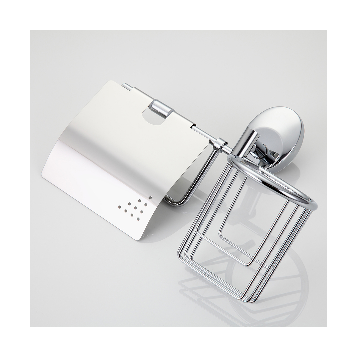 Держатель для туал. бумаги и освежителя воздуха f1603-1, хром (1/10/40) "frap"