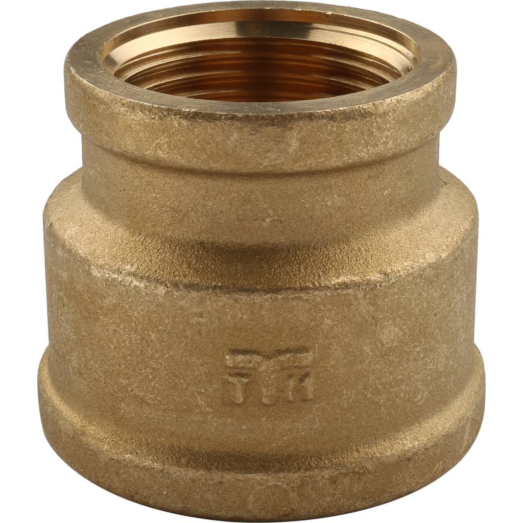 Муфта резьбовая ВР 1"1/4 x 1" латунь TIEMME