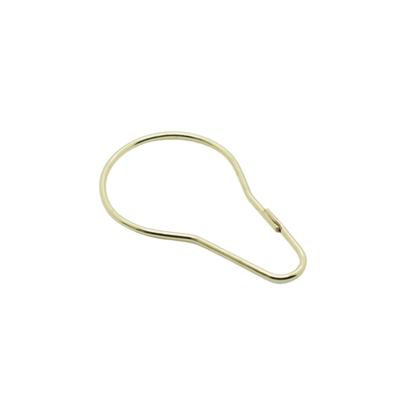 Кольца для штор в ванную металлич. набор 12 шт. (золото) (1/50) "iddis" rinmg00i15