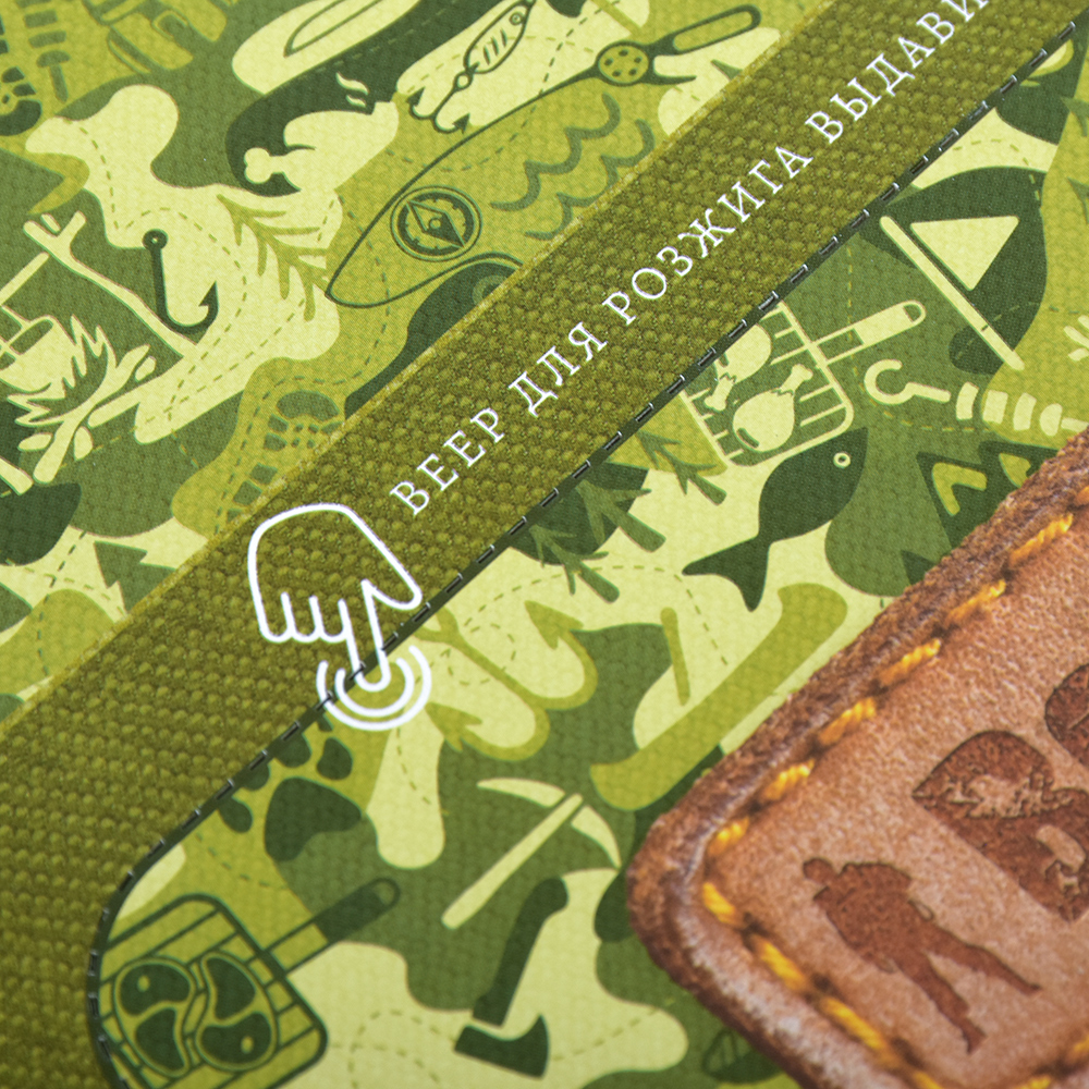 Решетка-гриль 40*30*2,5 см антипригарн. + веер для мангала (1/8) "boyscout" 61312