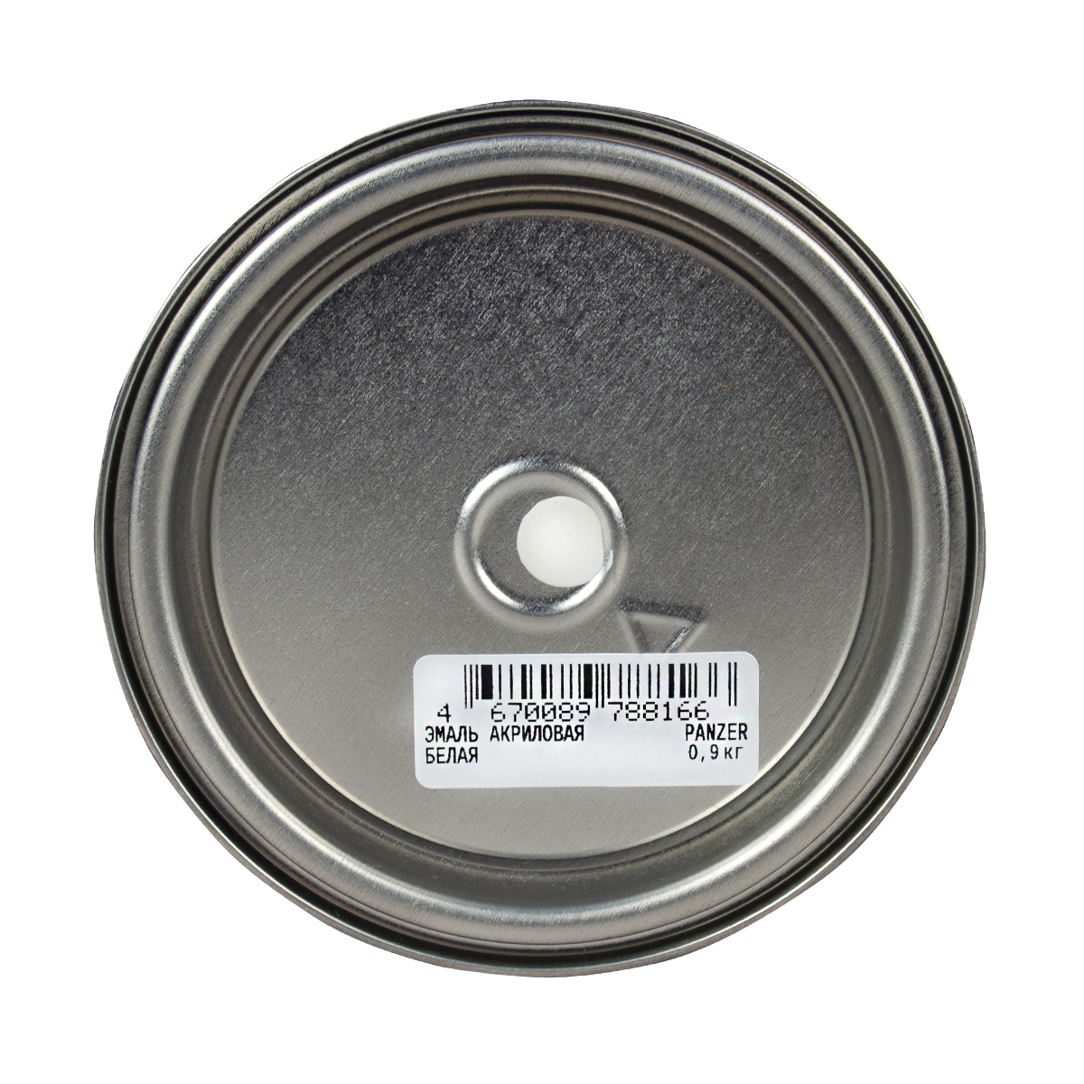 Эмаль акриловая полуглянцевая белая 0,9 кг (1/14) "panzer"