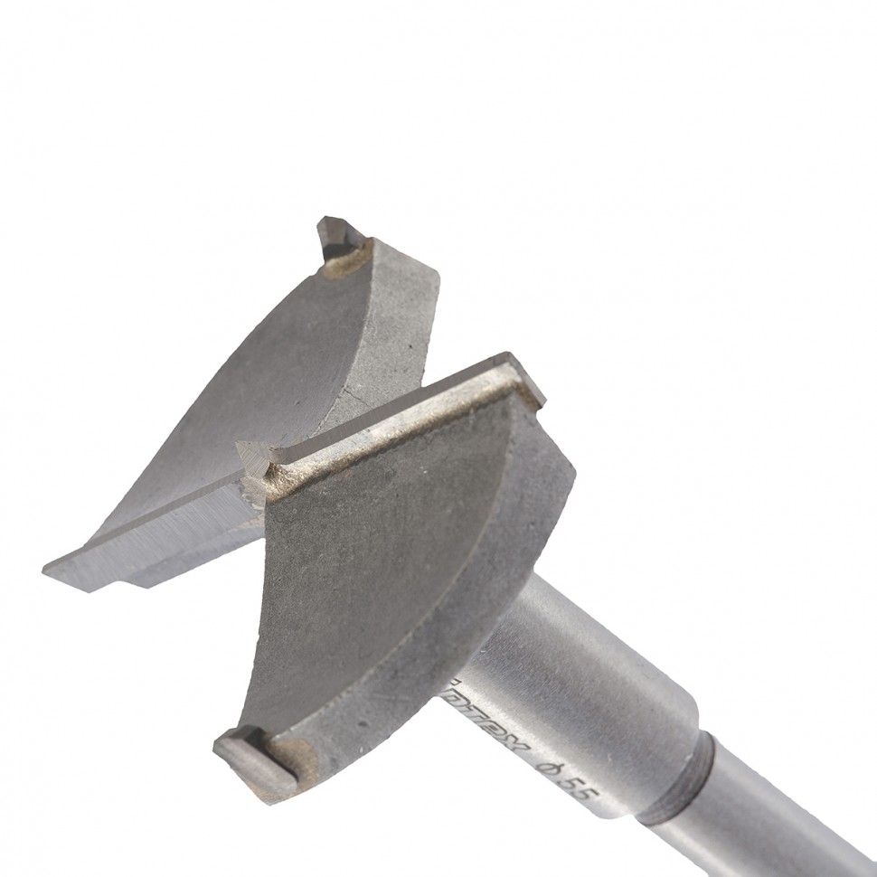 Сверло Форстнера по дереву, 55 мм, цилиндрический хвостовик Сибртех (704855)