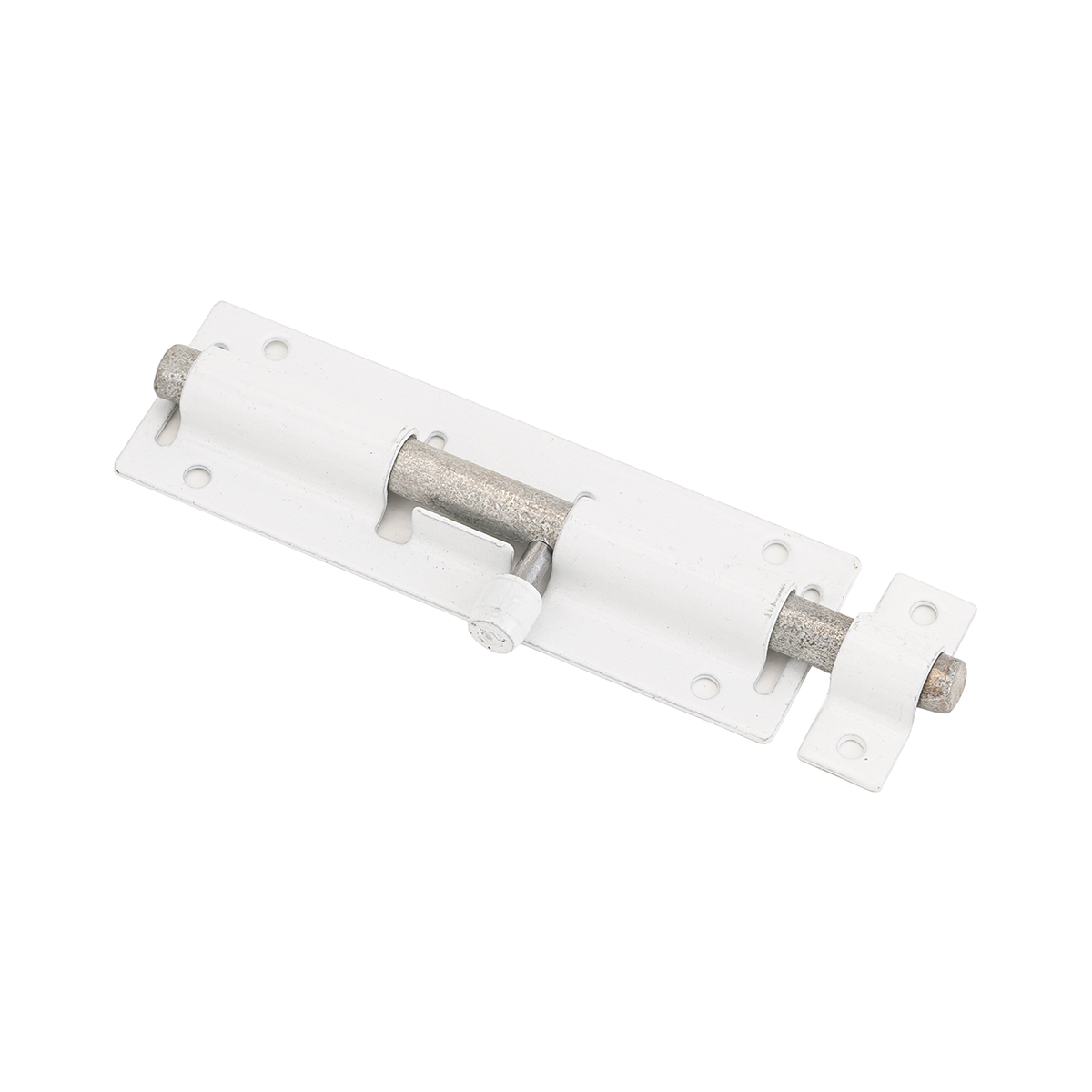 Засов дверной зд-07 круглый (белый) (10/100) "секрет"